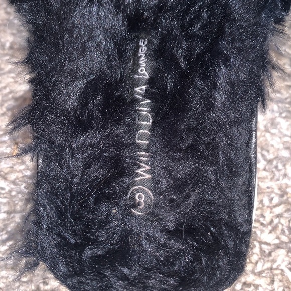 Fuzzy platform sandals - Picture 4 of 5